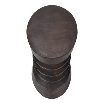 Table d'appoint, H 25 po, intérieur ou extérieur, table d'appoint, bout, chambre à coucher, salon, table de chevet, rond, contemporain, moderne