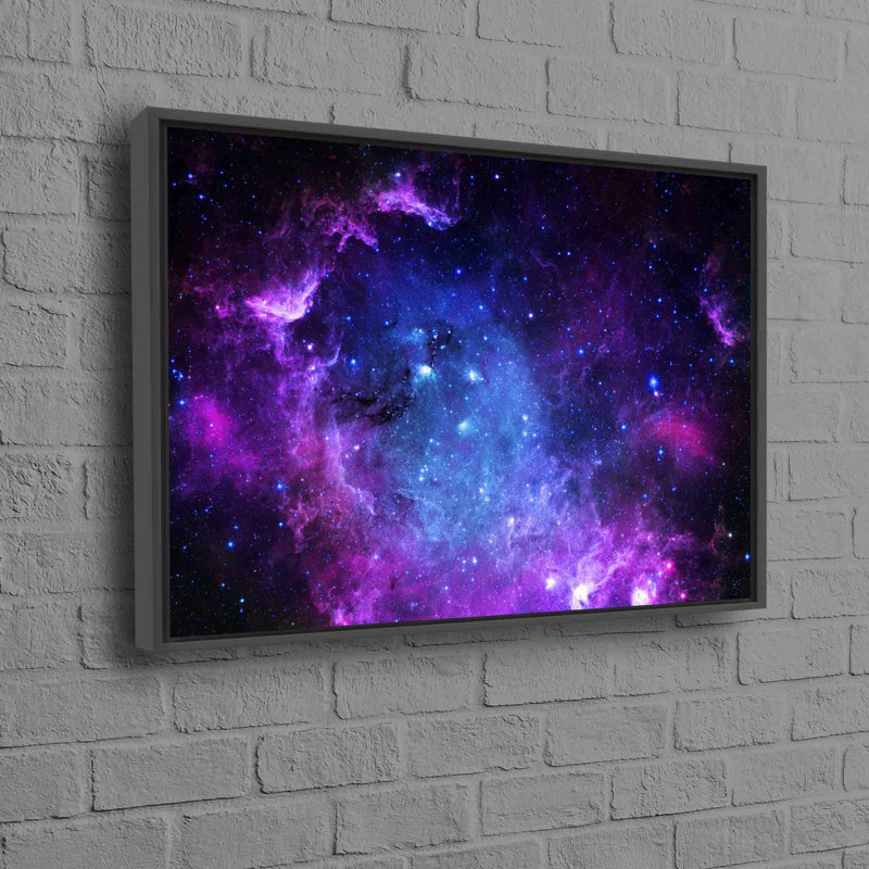 Superbe art mural ciel étoilé sur toile de coton représentant une vue époustouflante de la Voie Lactée, idéal pour un décor sur le thème de l'espace