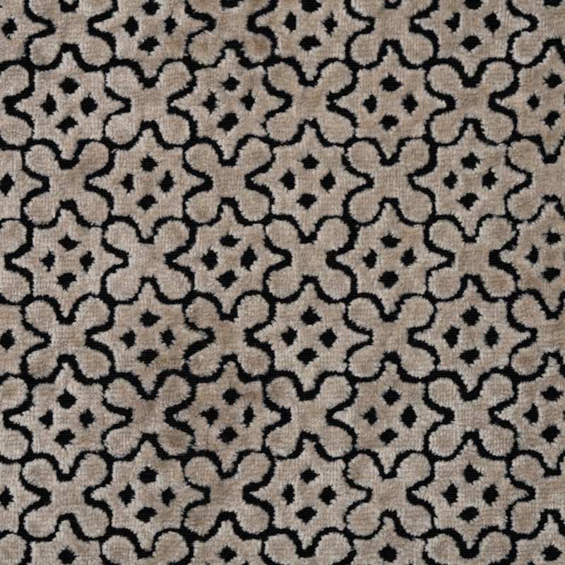 Jigsaw-Paddington Burnout Velvet Fabric, Domino