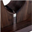 Table basse rectangulaire en bois aggloméré à motif d'autocollants moderne et minimaliste. Ajoutez une atmosphère calme et confortable à votre maison. Table basse en MDF, noyer, autocollant texturé brun foncé, table d'appoint.