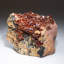 Vanadinite Crystal Cluster with Barite Matrix from Mibladen, Morocco