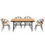 Fabriqué à l'extérieur de façon unique avec des chaises en PE et une table en bois-1794574384