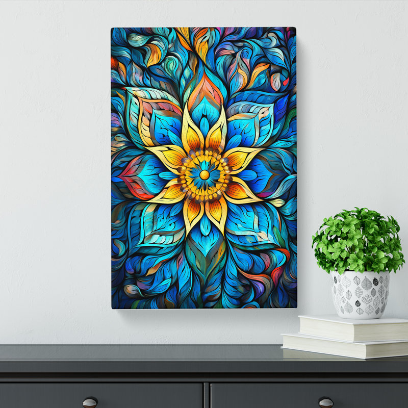 Mandala Expressionism No.2 - Wrapped Canvas, 50cm H x 35cm W x 3cm D
