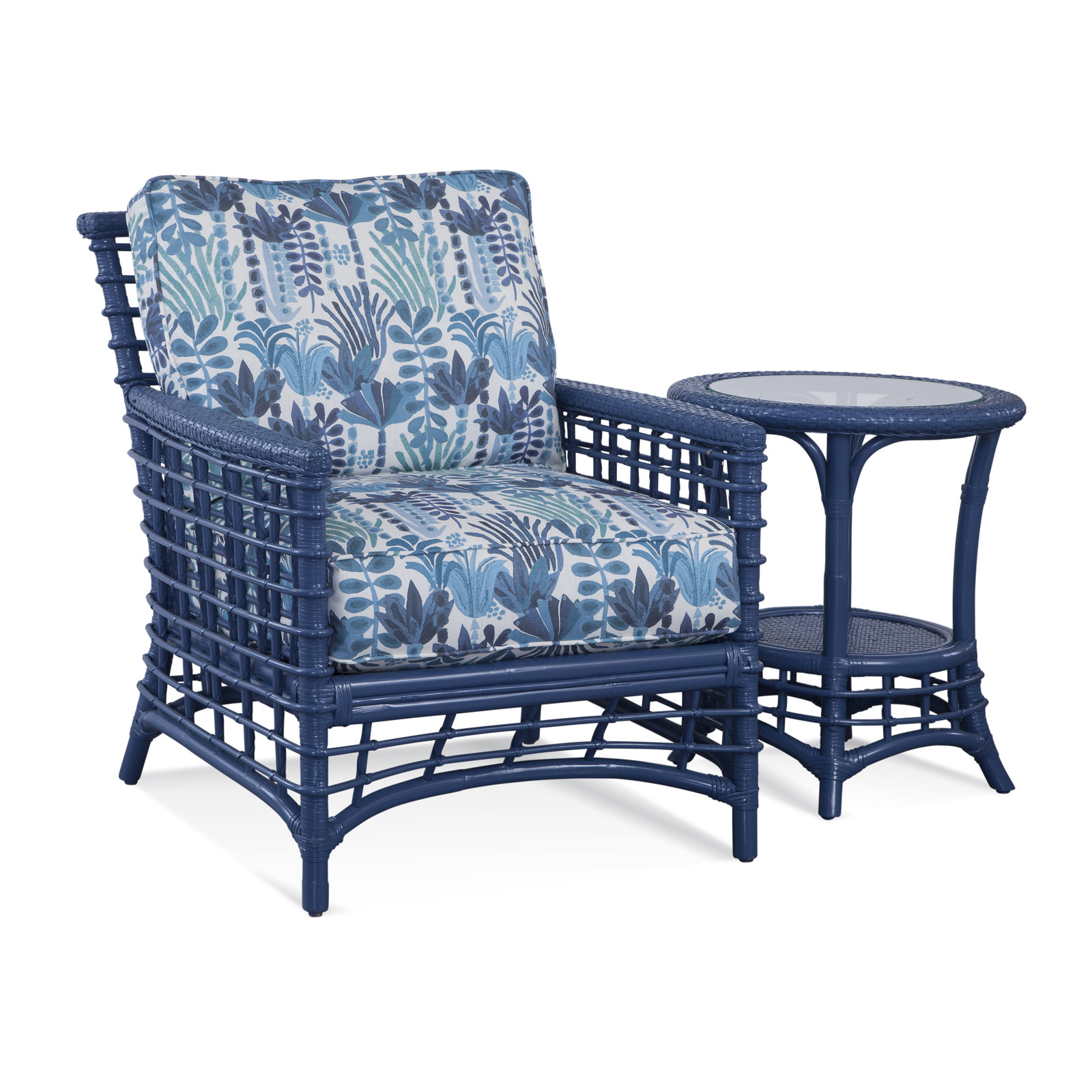 Luca End Table, Blueberry