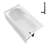 Streamline 60 in. x 32 in. Acrylic Right-Hand Drain Alcove Bathtub in Glossy White With External Drain-108300981
