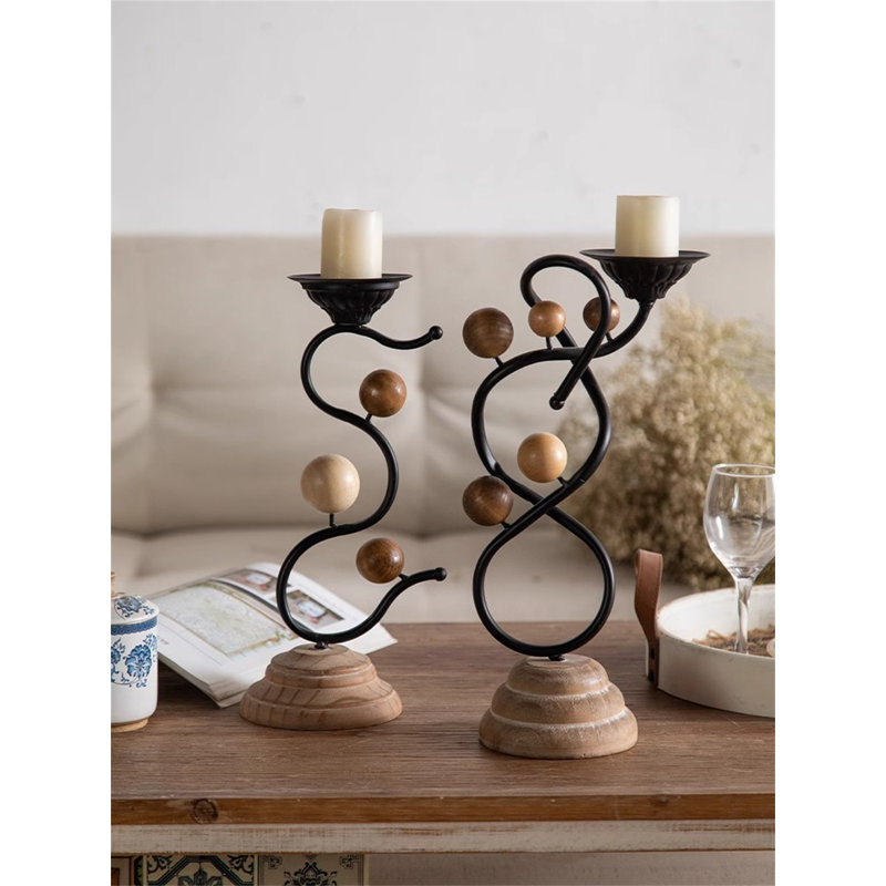 Chandelier de table en métal 15,53 po H