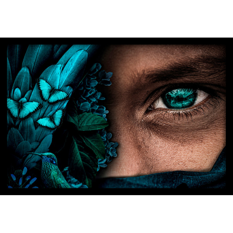 Mystery - Print on Plastic / Acrylic, Black Frame, 80cm H x 120cm W x 10cm D