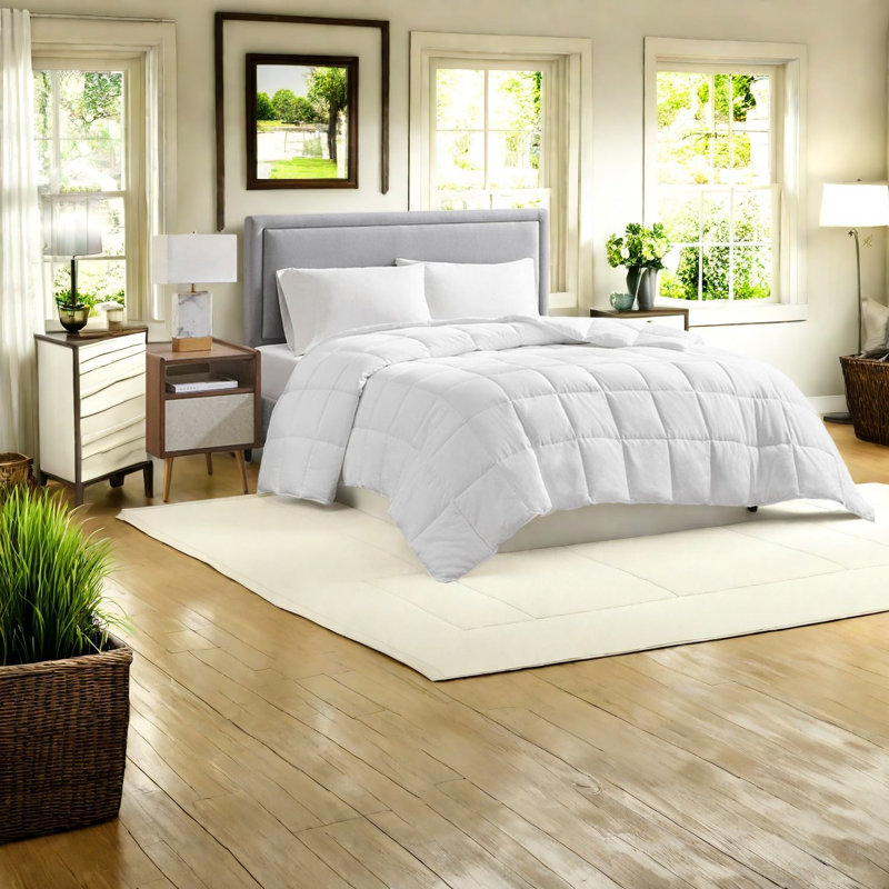 Ensembles de literie sans plumes, lit simple matelassé en coton