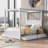 Canopy Bed With 4 Drawers, Full Size Canopy Platform Bed With Support Slats, Bedframe