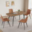 47.2'' Dining Table Set, Rectangular Modern Kitchen Table Set for Kitchen, Dining Room(1 Table 4 Chairs)-106341776-106341775