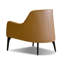 Fauteuil en cuir véritable capitonné de 34,25 po Ellington-691299498