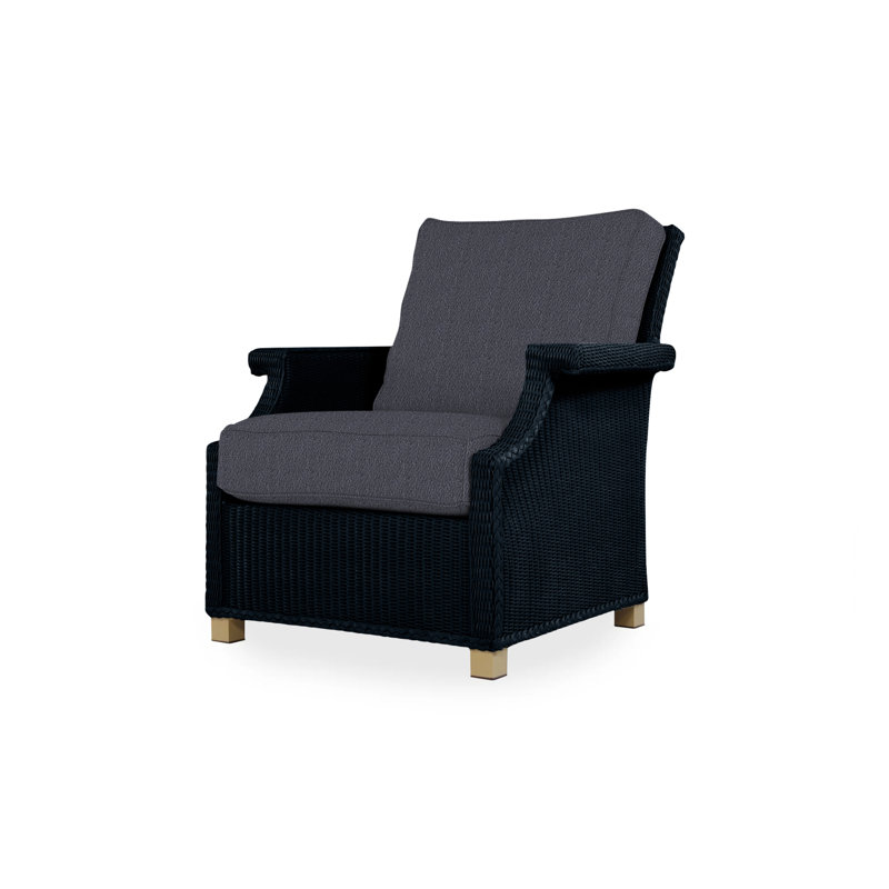 Hamptons Outdoor Lounge Chair, Cottage Pepper, Ebony