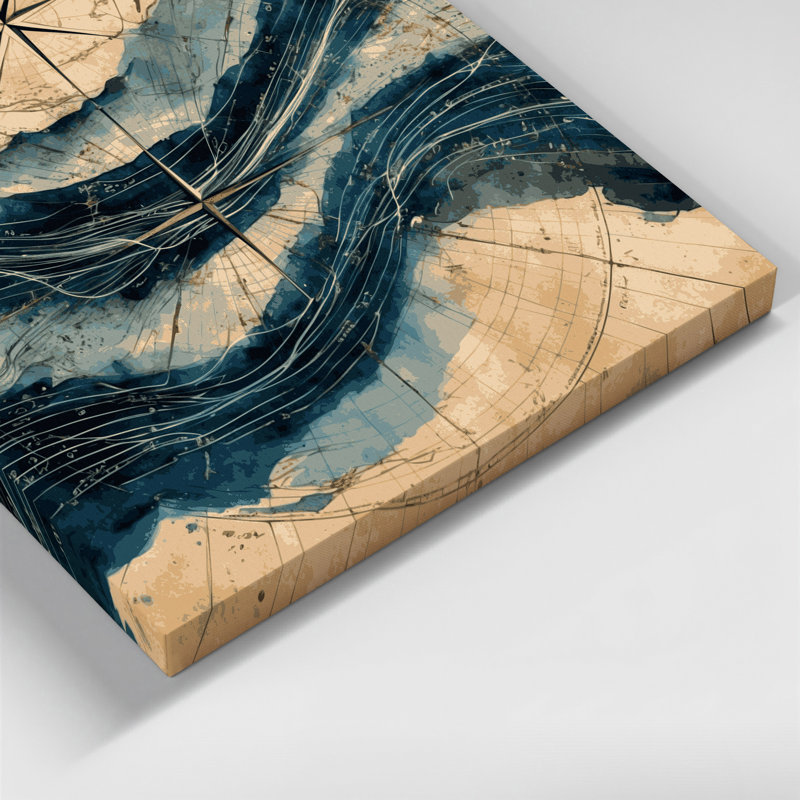 Art mural sur toile gris, H 11 po x l 14 po