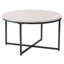 Table basse ronde en faux marbre 31 po Aboubacar
