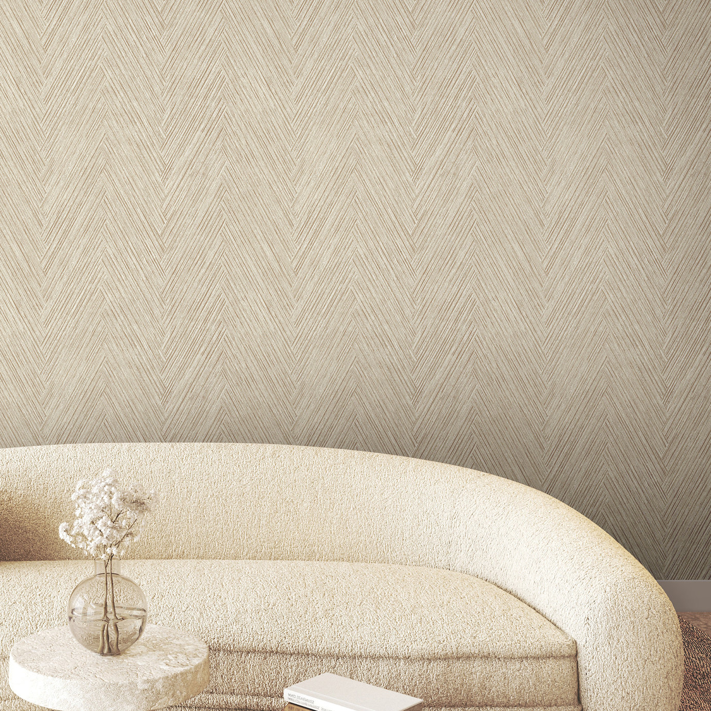 Jan Wallpaper Double Roll, Terracotta