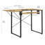 Poste de travail multifonctionnel pour table de couture avec plateau pliable, noir / brun-131075914