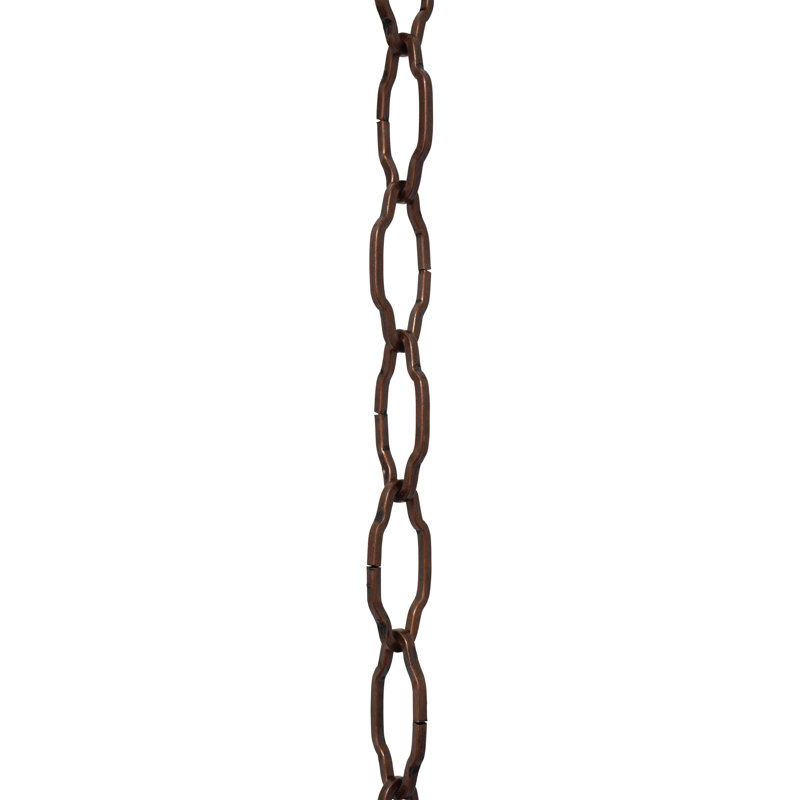 Chaîne décorative de lustre cathédrale, Cuivre antique, 120"L x 0.79" W x 0.13"D