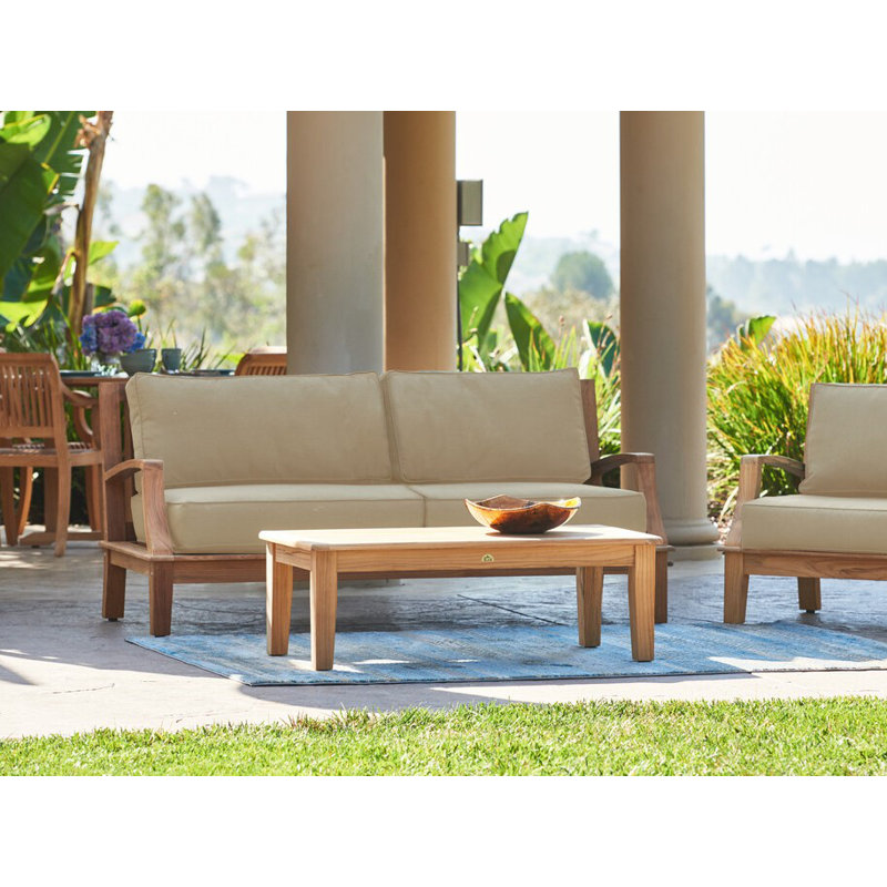 Grande Patio Sofa with Sunbrella Cushions, Fawn