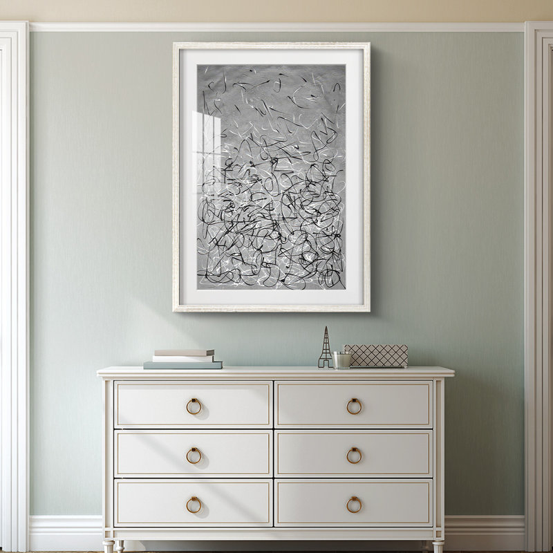 Counterpoise II - Impression encadrée, H 28,5 po x l 20,5 po, Blanc