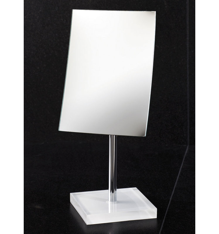 Miroir rectangulaire à loupe 2,5 x Currahee, Blanc