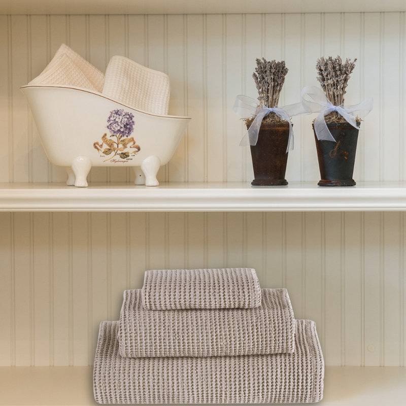 Ensemble de 3 pièces de chambre d'amis en coton turc Mosche, Lin