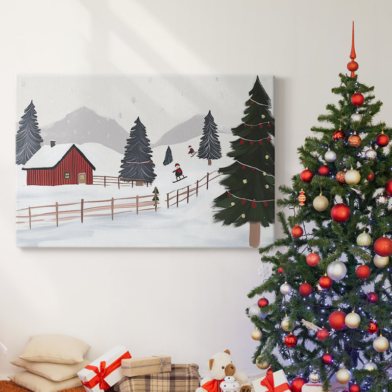 Christmas Holiday Arts - Toile tendue avec châssis XMA171461, H 8 po x l 12 po