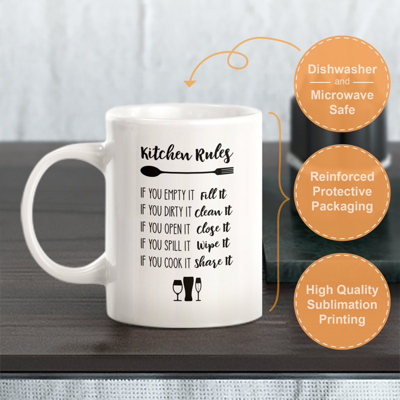 Coffee Mug, 11 oz., Ceramic