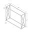 Table d'appoint moderne, canapé, console