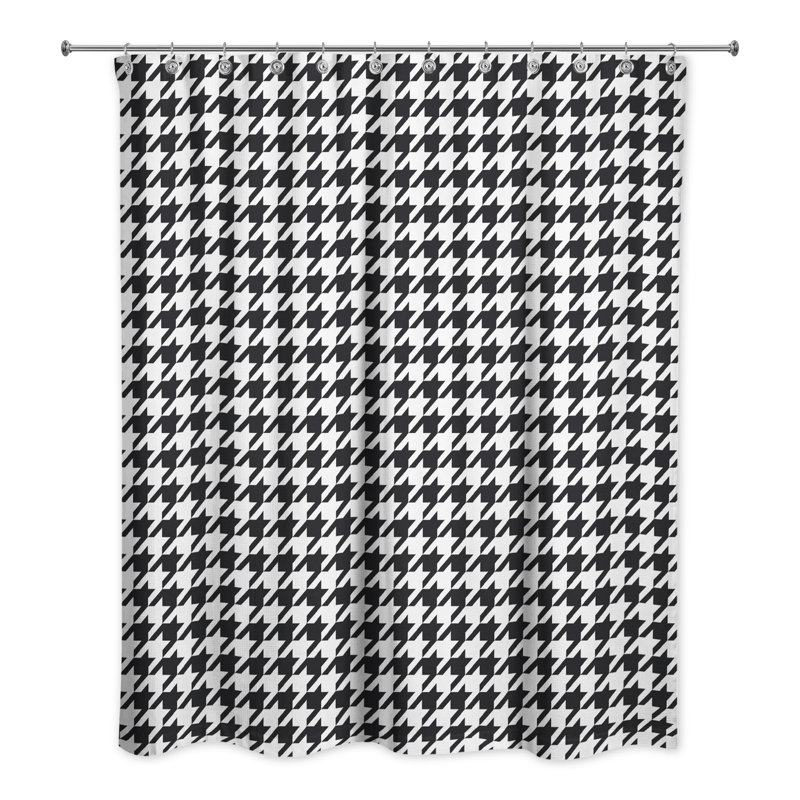 Bodner Houndstooth Single Shower Curtain