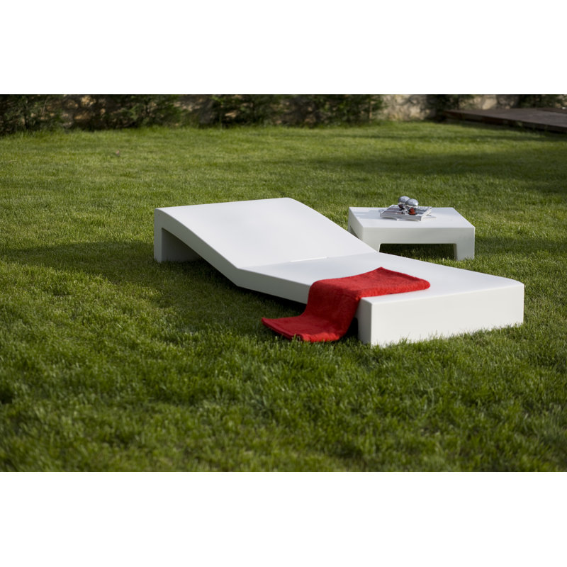 Jut 78.75" Long Single Chaise, Ecru
