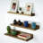 3-piece Cottage Wall Shelves, Wall-mounted Farmhouse Storage & Display Set – Rustic Floating Wooden Shelves For Living Room, Bedroom, Or Entryway