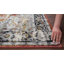 Tapis rectangulaire orange, gris et noir en polypropylène tissé à la machine-87636235
