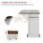K&K 54" Farmhouse Kitchen Island with Drop Leaf, Power Outlet, Kitchen Storage Cart with 2 Doors, 2 Drawers, Rolling Kitchen Island on 4 Large Wheels with Spice Rack for Kitchen, Dining Room, White-510135324