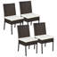 Chaise d'appoint de patio avec coussin Cambryn-789545025