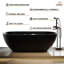 Baignoire de trempage autoportante en pierre 69 po x 30 po Tangent