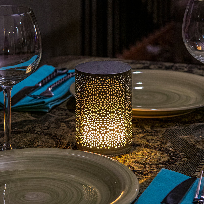 LED Outdoor Table Lamp, Black