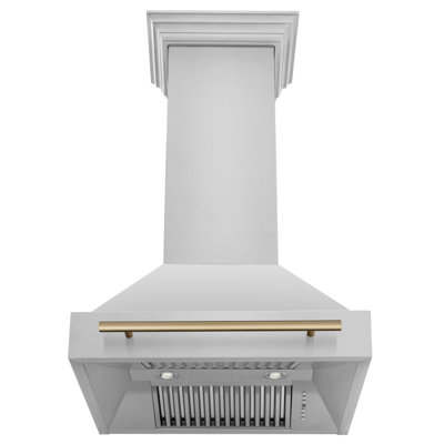 ZLINE Autograph Edition 30 in. Stainless Steel Range Hood with Stainless Steel Shell and Handle