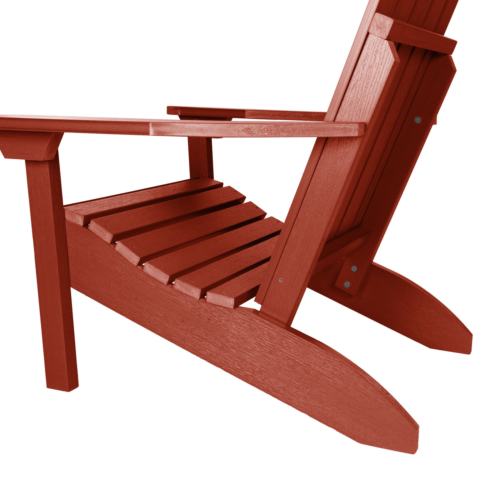 Leis Outdoor Adirondack Chair, Rustic Red