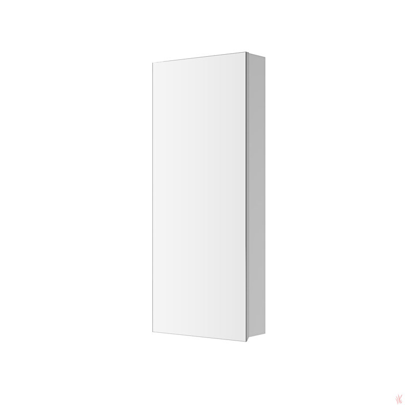 Surface Frameless Mirror Medicine Cabinet, Beveled Mirror Edges Bathroom Medicine Cabinet, 30" H x 24" W x 4.8" D, Left