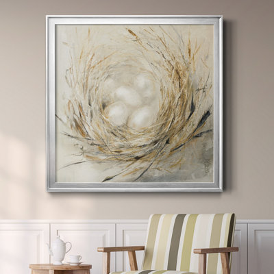 «Nest with Pale Eggs», reproduction d'art sur toile encadrée