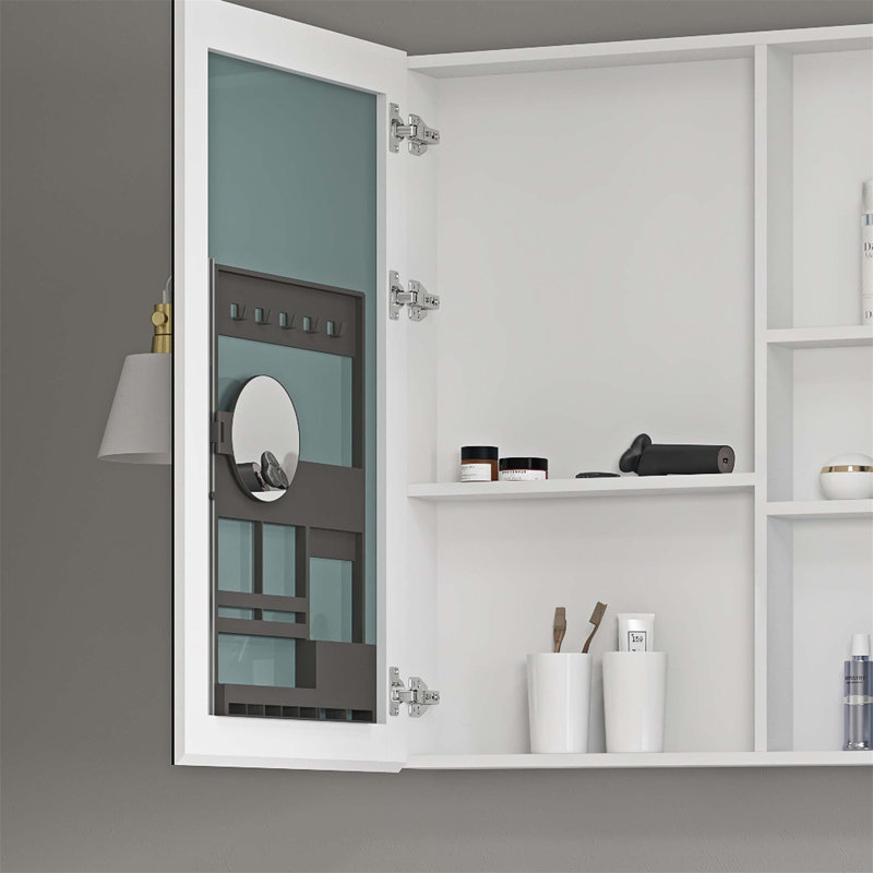 Armoire de rangement murale pour salle de bain, armoire à pharmacie, armoire de salle de bain moderne avec miroir