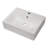 20" L x 16" W Ceramic Rectangular Wall-Mounted Bathroom Sink With Right Angle