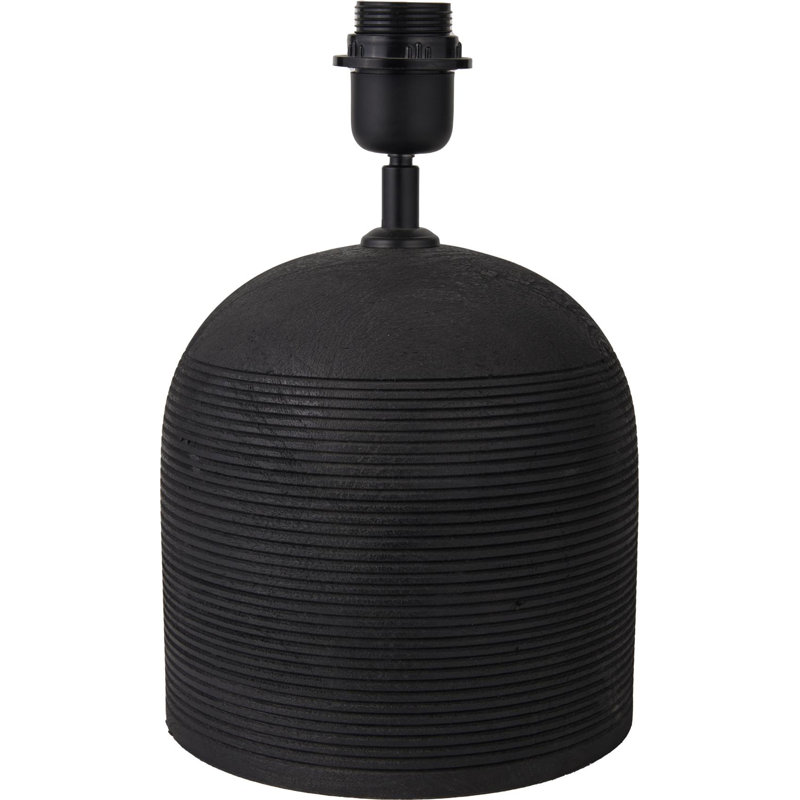 Nelu Wood Table Lamp, Black