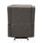 Kim Manual Glider Recliner Chair, Tab Pull, Dark Gray Faux Leather