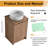 Vowar 20" Freestanding Bathroom Vanity Ceramic Sink, Soft-Close door, Adjustable Shelf-128678374