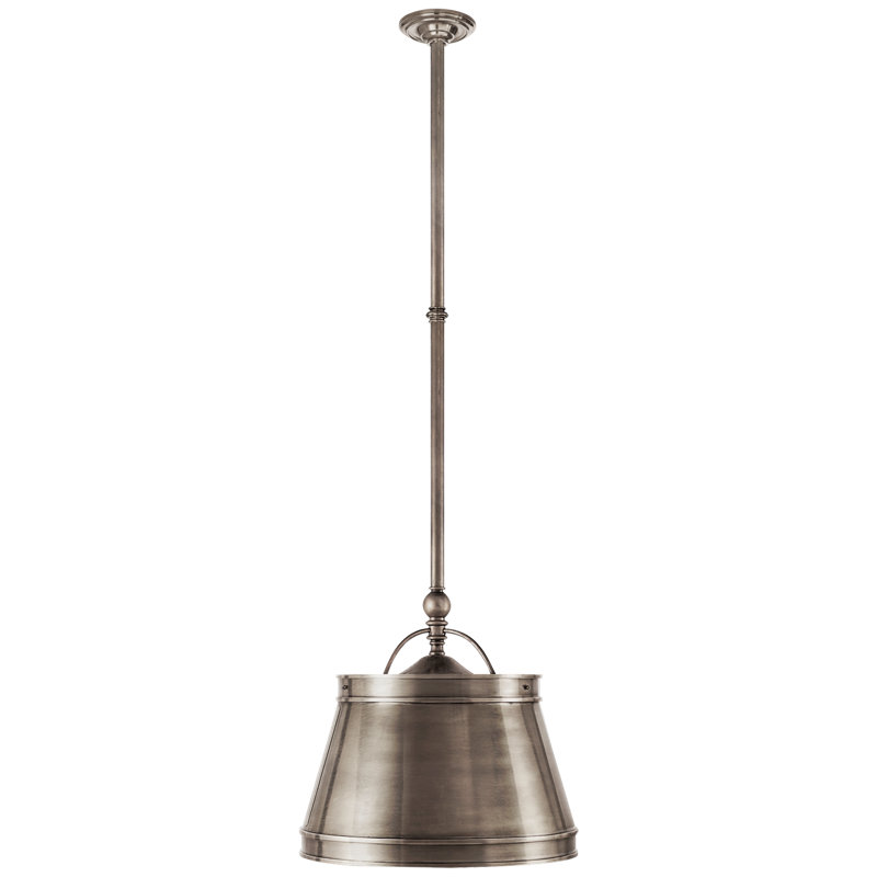 Chapman & Myers Sloane Single Shop Light, Antique Nickel