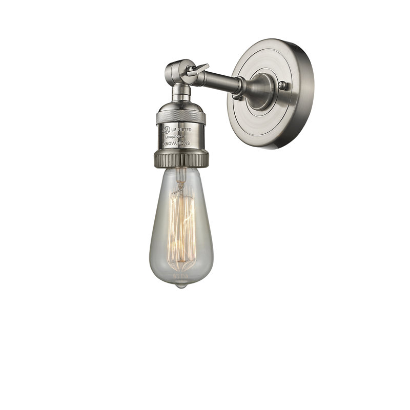 Shauna Armed Sconce, Satin Nickel, No
