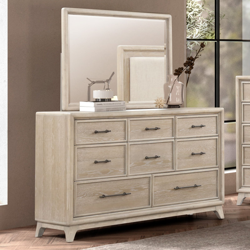 Ensemble de commode et miroir 2 pièces Durgin