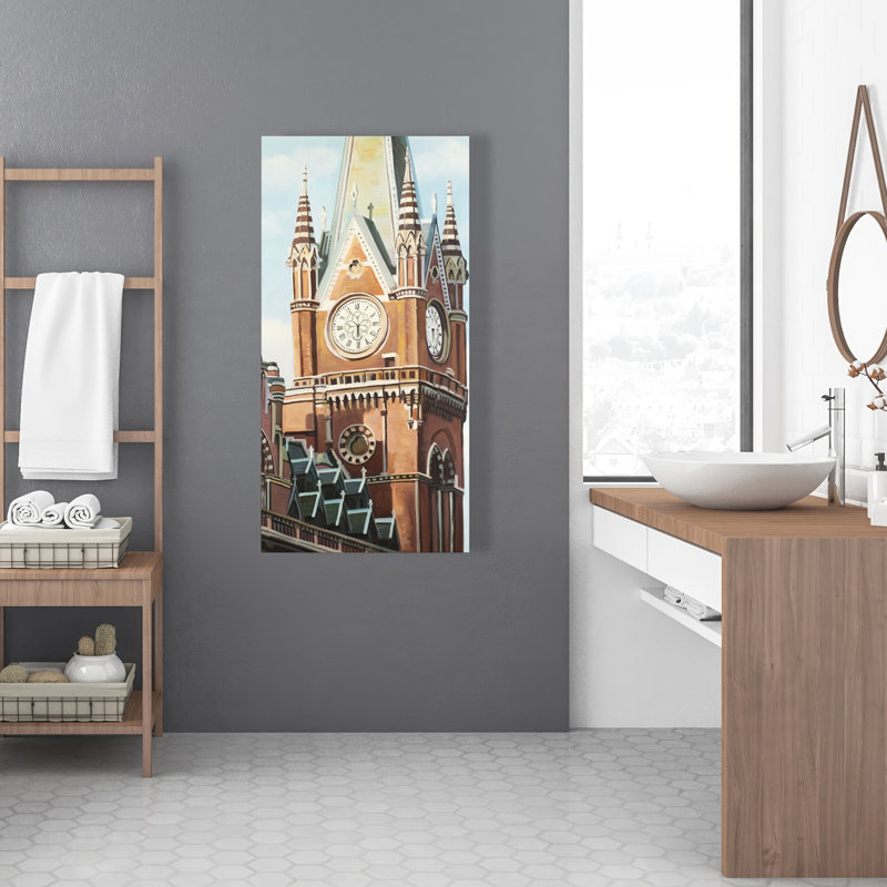 St-pancras Station Canvas | Blue Hyperrealist Home Decor