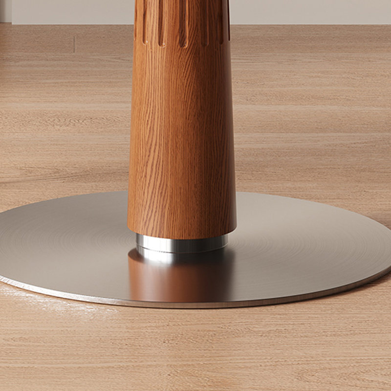 Modern Simple And Exquisite Round Dining Table, 29.52"H x 39.37"L x 39.37"W, Black